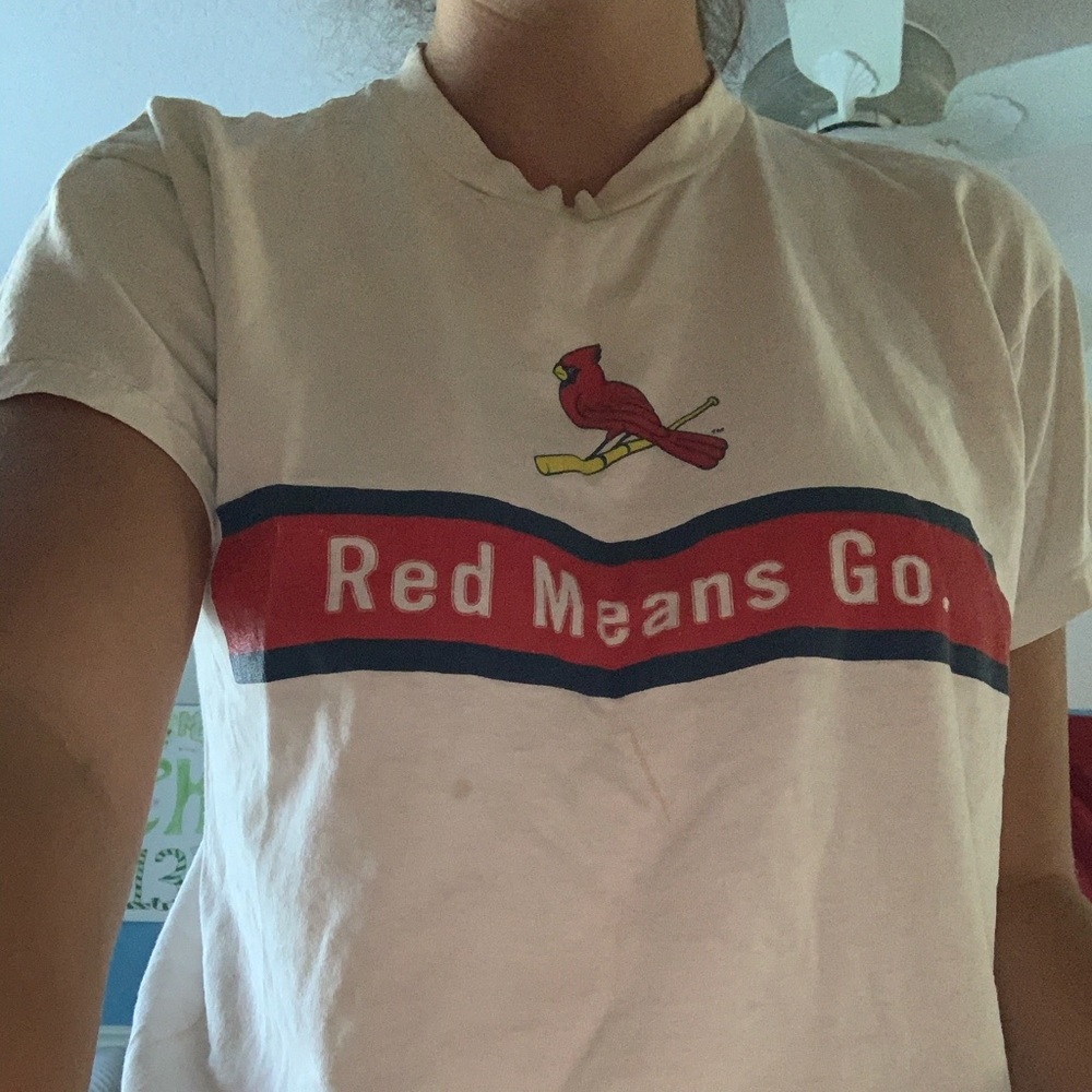 VINTAGE cardinals baseball tee